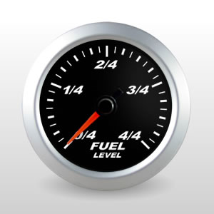 SCX Pro Black 5-in-1 Fuel Level Gauge with Programmable High and Low Full Dial Warning 6044 SCX Pro Black 5-in-1 Fuel Level Gauge with Programmable High and Low Full Dial Warning